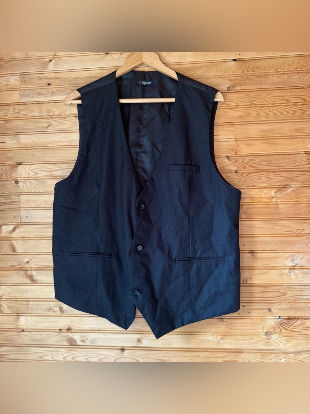 Hisdern Vest Formal Office XL Power Detail Special Event Elevated Look